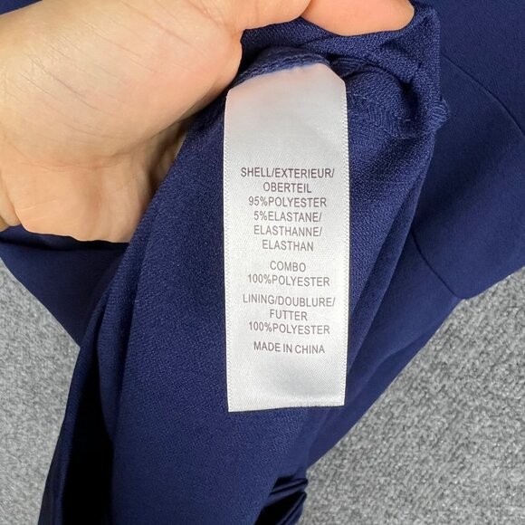 NEW ADRIANA PAPELL Lace Illusion Sleeveless Deep V Neck Dress SZ 10 - Picture 8 of 9